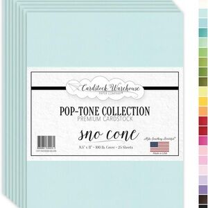 CARDSTOCK WAREHOUSE Pale Blue Thick Paper 10 Sheets 100 lb 8.5”x11”